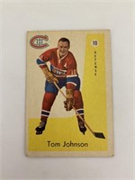 1959 Parkhurst Hockey Card - Tom Johnson #10