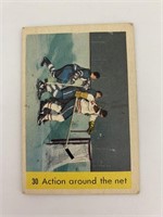1959 Parkhurst Hockey Card - Action Around The Net