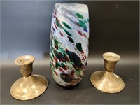 Duchin Weighted Sterling Candle Sticks +