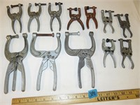 Lot of (12) Toggle Squeeze Clamps