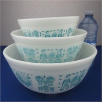 Pyrex Mixing Bowls Butterprint #401, #402 & #403