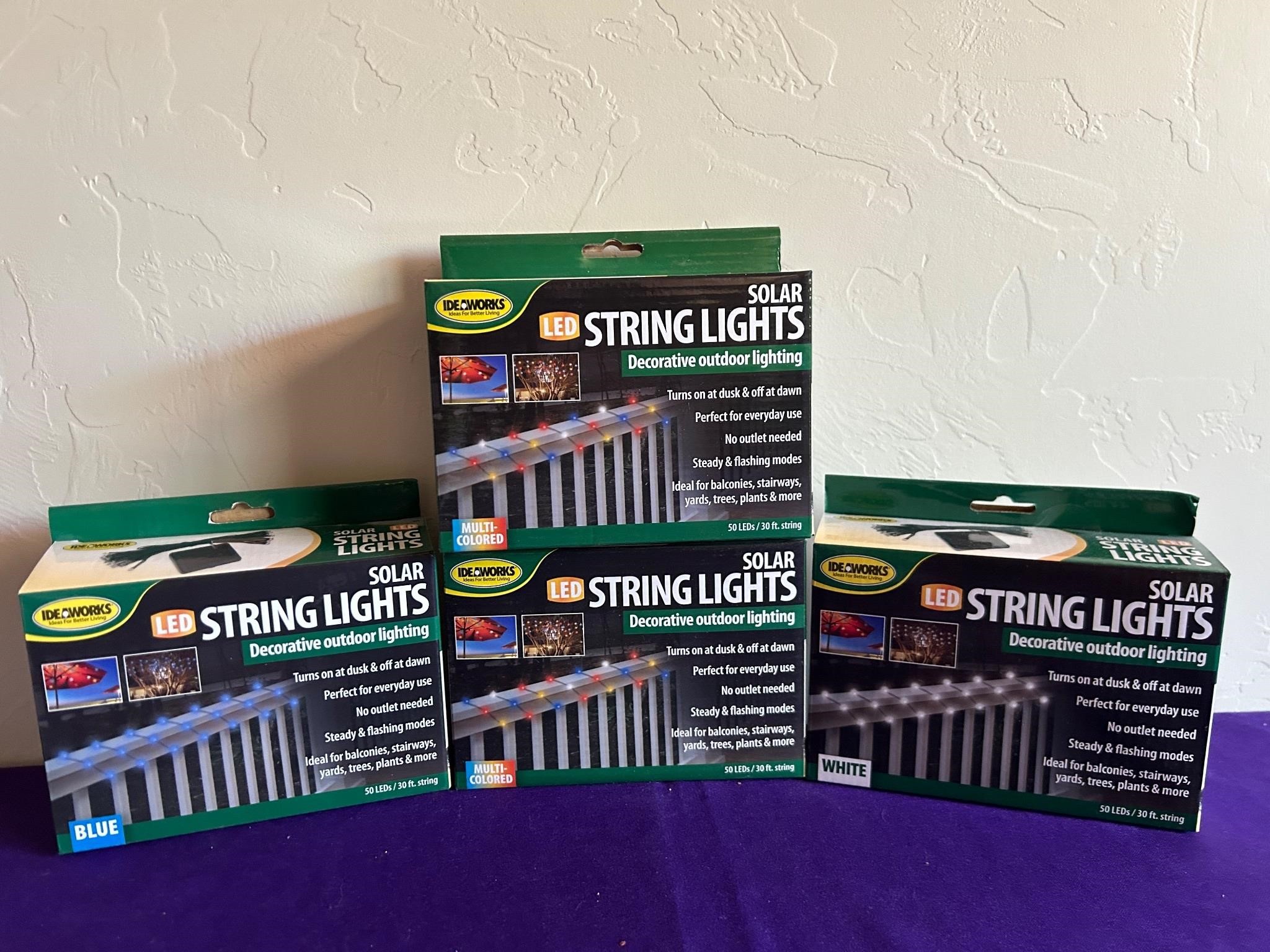 4 Packs LED Solar String Lights