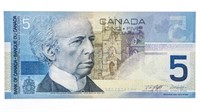 Bank of Canada 2002 $5 UNC (HNF)
