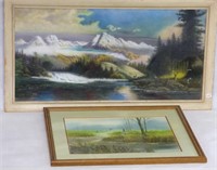 Landscape  by Ann Larabee & Watercolor by Boon