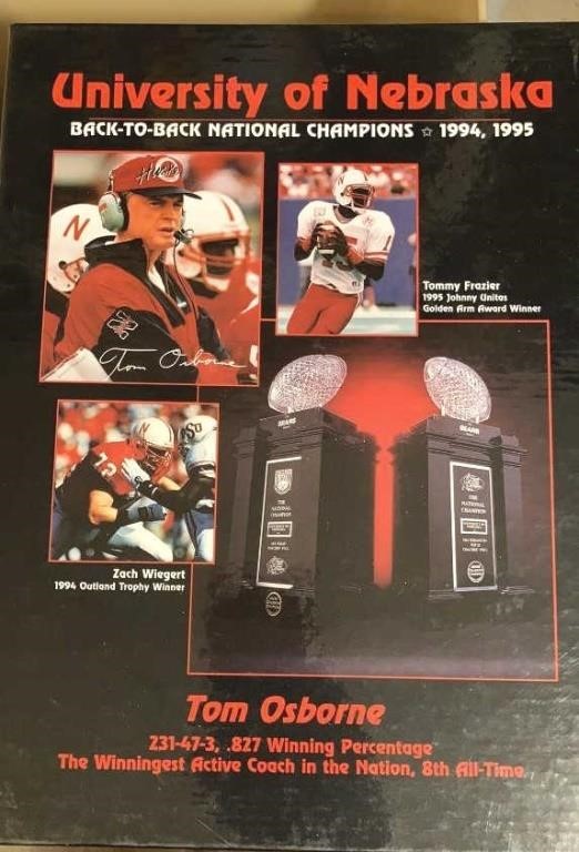 1994/95 Hardback Husker Football Notebook +Decal