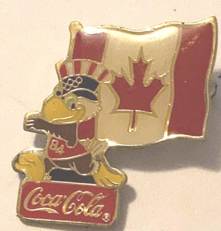 1984 Atlanta Olympics COCA COLA Canada Pin