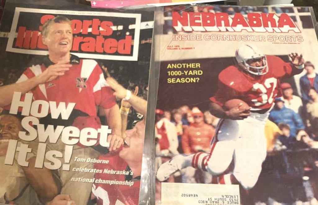 1 1980's and 1 1990's Magazines - HUSKER Football