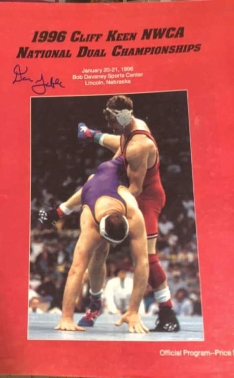 Olympian DAN GABLE Signed Wrestlign program