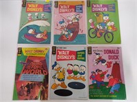 6 GOLD KEY WALT DISNEY DONALD DUCK 15 CENT COMICS