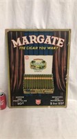 Vintage cardboard cigar advertising