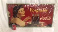 1946 cardboard Coca Cola advertising
