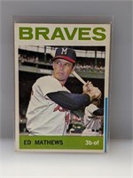 1964 Topps Eddie Mathews #35 (Printers Line)