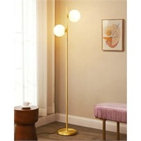 EDISHINE Mid-Century Modern Floor Lamp  3 Glass Gl