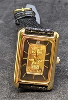 1 Gram Gold Bar Credi Suisse Dial Wristwatch