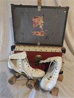Vintage Luggage & Roller Skates