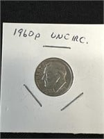 1960 P Uncirculated American Dime