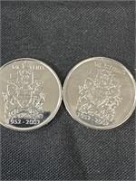 1952-2002 -.50 cent pieces