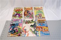 6 Marvel comics 5 Hulk comics and ghost rider