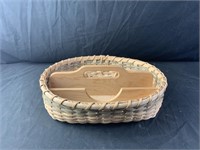 Wooden decorative basket