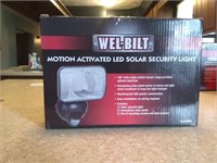 Motion activated LED security light - solar