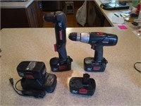 Craftsman cordless tools with charger & 4