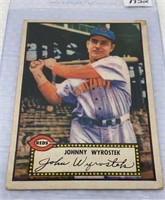 Topps 1952 Johny Wyrostek baseball card