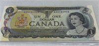1973 canadian $1 bill