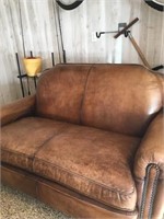Leather love seat 60x35