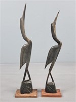 2 Pc Lightweight Carved Birds