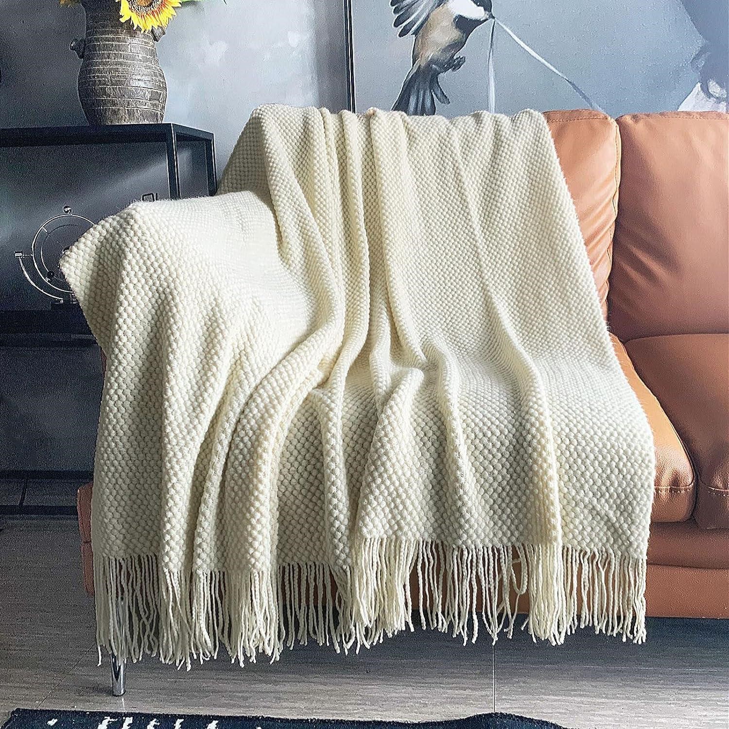 SEALED-Knitted Throw Blanket for couch