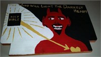 Outsider Art Painting Tom Clark Devil Painting