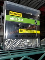 10x3 in. Wood Deck 316 Pack Stainless Steel Screws