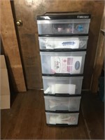 6 Drawer Organizer With Sewing Supplies Inside