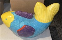 13"x11” Fish Cookie Jar / NO SHIPPING