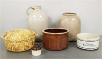 Group of assorted stoneware including Red Wing