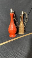2 beautiful mid century modern lamps