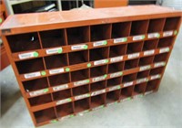 Metal Parts Bin Organizer  34" x 22 1/2" x 9"