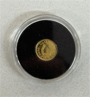 1/4g GOLD MONARCH PRECIOUS COIN