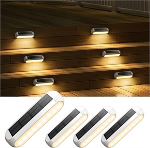 NEW 4PK Solar Deck Lights
