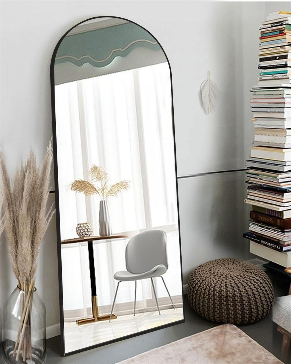 Full Length Mirror, 76x34 damaged stand