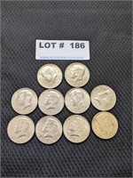 10-1967 Kennedy Silver/Clad Half Dollars
