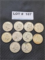 10-1969 Kennedy Silver/Clad Half Dollars