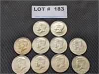 10-1966 Kennedy Silver/Clad Half Dollars