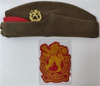 WW2 Canadian Military Hat & Patch