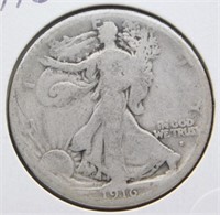 1916-S Liberty Walking Half Dollar.