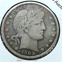1903 Barber Half Dollar 50c