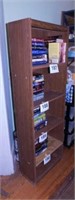 Sauder 5 shelf bookcase, 19.5" x 9" x 59",