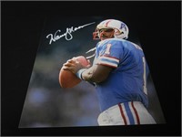 Warren Moon signed 8x10 photo COA