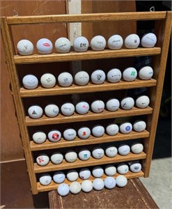 Golf ball collection with holder