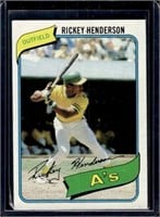 Rickey Henderson ROOKIE CARD 1980 Topps #482 in